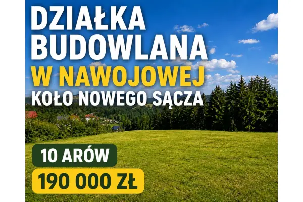 Nawojowa, nowosądecki, Działka na sprzedaż